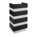 RENO MINI Caisse d'accueil - comptoir caisse - blanc noir - mobilier coiffure - meuble coiffure - malys equipements