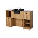 OKE 4BR Coiffeuse barbier - Bois clair