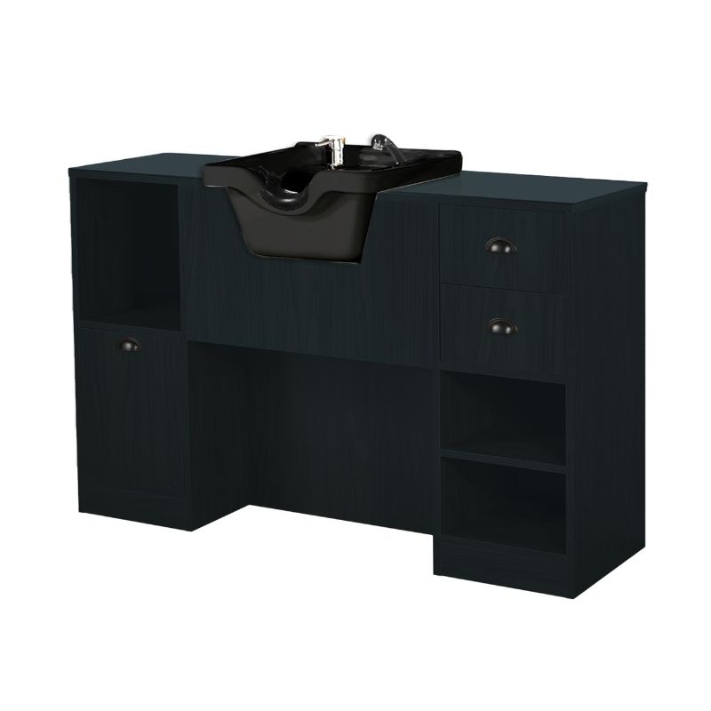 OKE 4 98 Barber Schminktisch – Schwarzes Holz