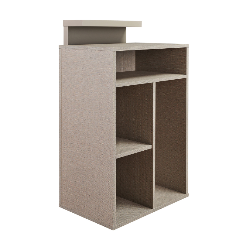 TINA Caisse d'accueil - comptoir caisse - mobilier coiffure - meuble coiffure - espaces de rangement - malys equipements