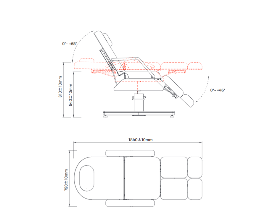 MENSA W Fauteuil Pédicure Hydraulique