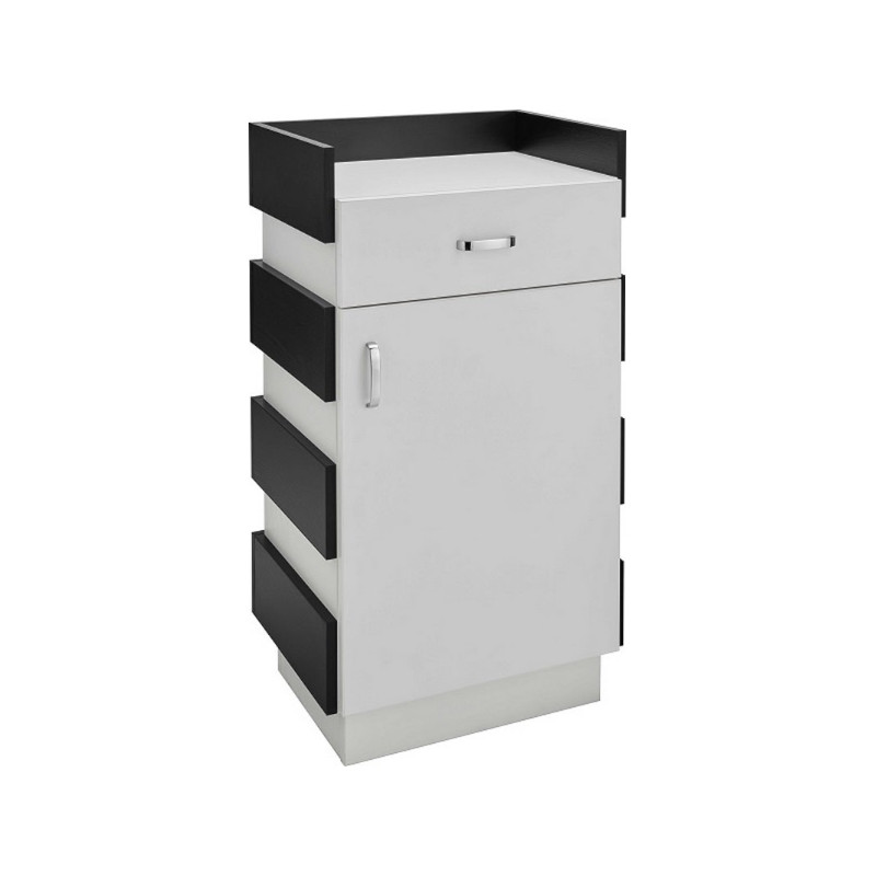 RENO MINI Caisse d'accueil - noire - dos - mobilier coiffure - meuble coiffure - Malys Equipements