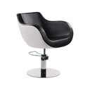 THOMAS Fauteuil Coiffure - bicolore noir et blanc - Malys Equipements