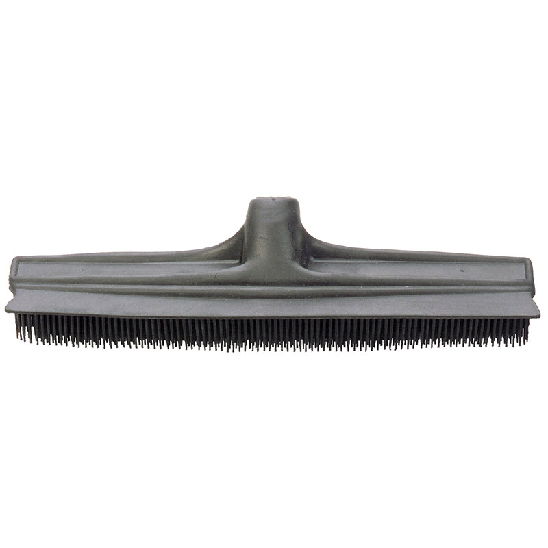 Gray rubber spike broom