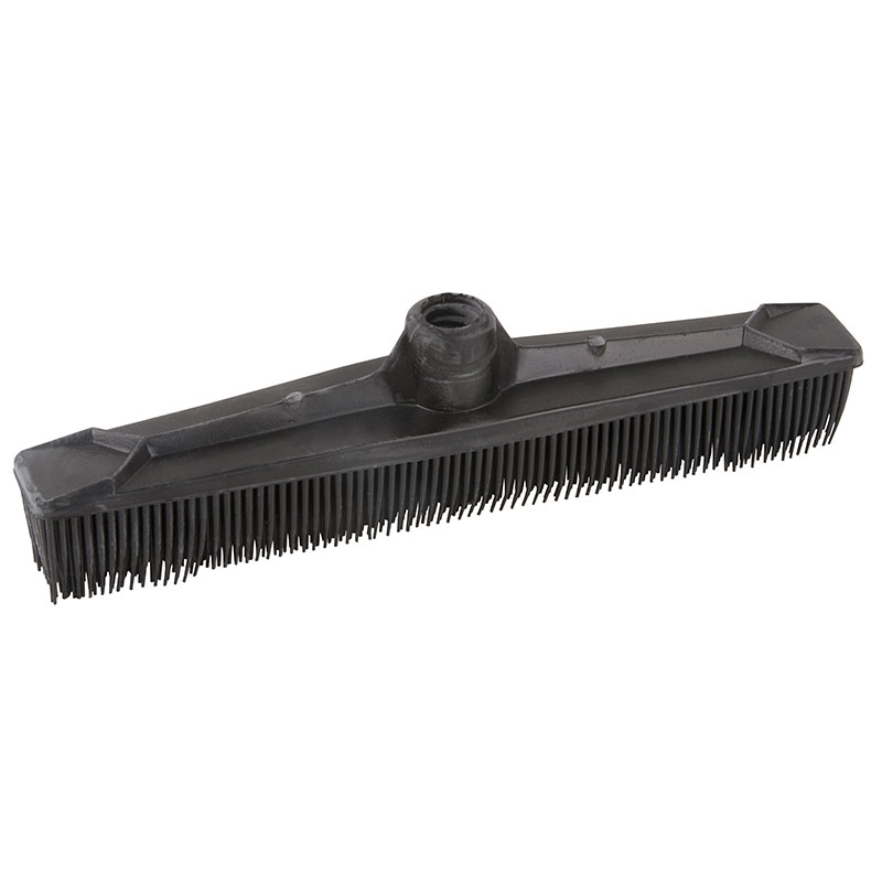 Black rubber spike broom